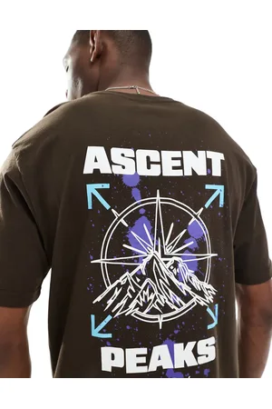 Only & Sons Relaxed fit t-shirt with ascent peaks print in