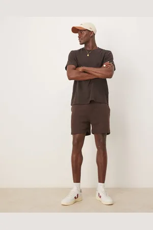 ASOS Essential slim shorts in dark