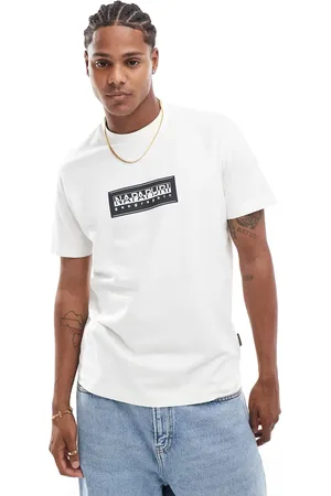 Napapijri Suze logo t-shirt in off