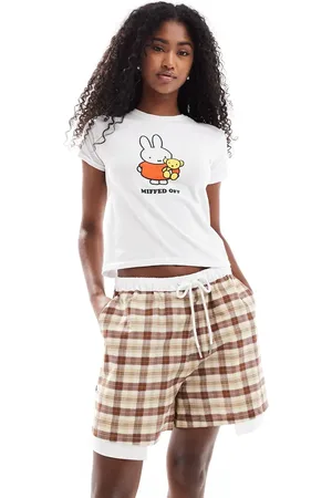 ASOS Boxer shorts with contrast waistband in check