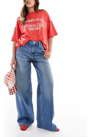 Pull&Bear Wide leg jeans in