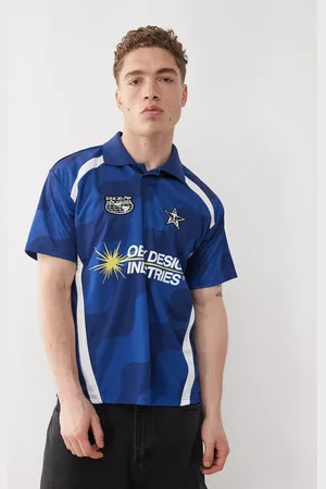 Obey Logo football jersey in multi