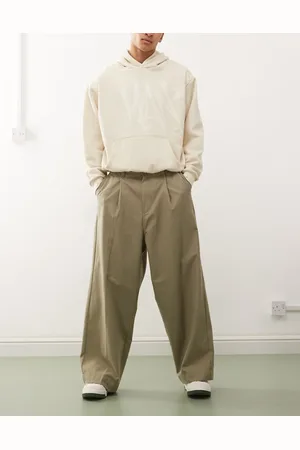 Obey Oliver pleated pant in khaki