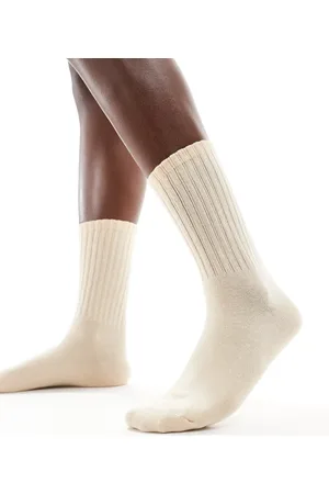Sui Ava Magda pointelle ankle socks in beige