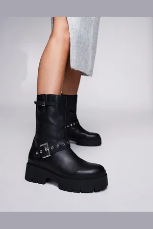 HUGO BOSS Kris chunky biker boot in