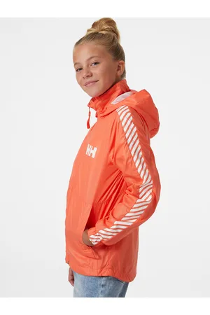 Helly Hansen Stripe Wind Kids Jacket Orange