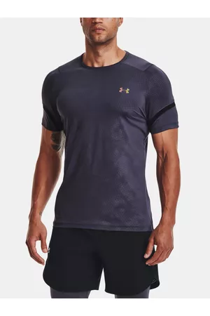 Under Armour Homem T-shirts & Manga Curta - UA Rush Emboss SS T-shirt Violet
