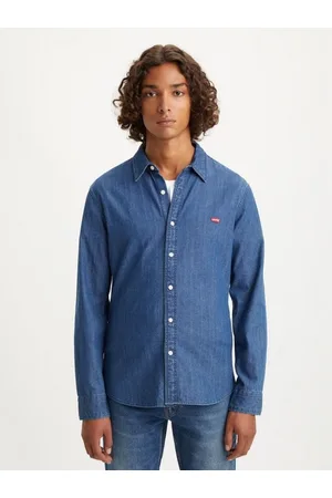 Levi's Homem Camisas de Manga comprida - LS Battery HM Shirt Slim Lyon Shirt Blue