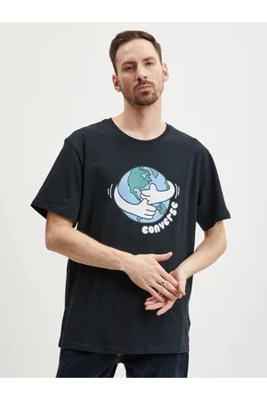 Converse Homem T-shirts & Manga Curta - Love Your Mother T-shirt Black