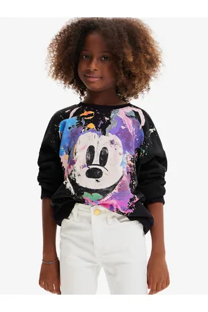Desigual Menina Camisolas DIsney - Mickey Kids Sweatshirt Black