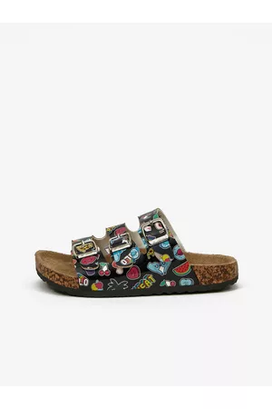 Lee Cooper Menina Kids Slippers Black