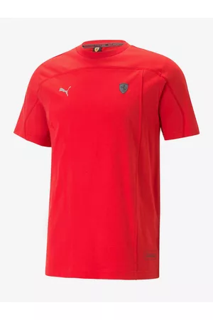 PUMA Homem T-shirts & Manga Curta - Ferrari Style T-shirt Red