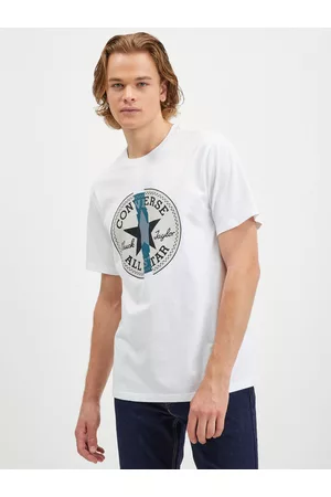 Converse Homem T-shirts & Manga Curta - T-shirt White