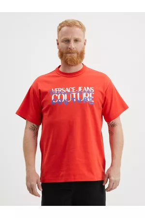 VERSACE Homem T-shirts & Manga Curta - T-shirt Red