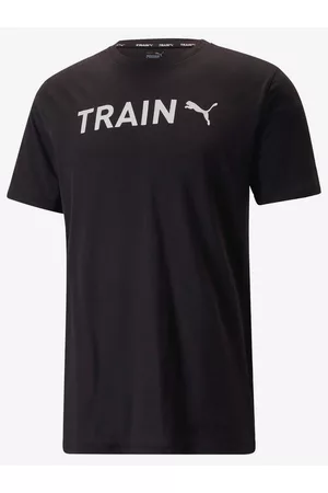PUMA Homem T-shirts & Manga Curta - T-shirt Black