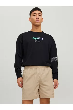 JACK & JONES Homem Sweatshirts - Digital Sweatshirt Black