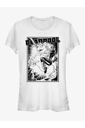 ZOOT FAN. Mulher T-shirts & Manga Curta - Marvel Deadpool Fantasy T-shirt White