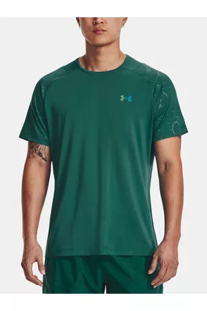 Under Armour Homem T-shirts & Manga Curta - UA Rush Emboss SS T-shirt Green