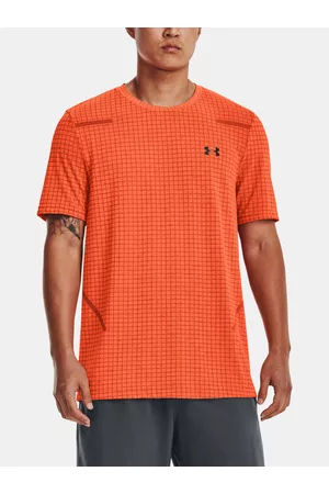 Under Armour Homem T-shirts & Manga Curta - UA Seamless Grid T-shirt Orange