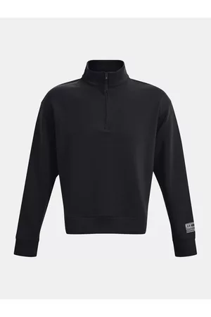 Under Armour Homem Pullovers e Camisolas de Malha - UA Summit Knit 1/2 Zip Sweatshirt Black