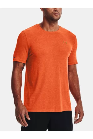 Under Armour Homem T-shirts & Manga Curta - UA Rush Seamless GeoSport SS T-shirt Orange