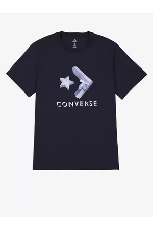 Converse Homem T-shirts & Manga Curta - T-shirt Black