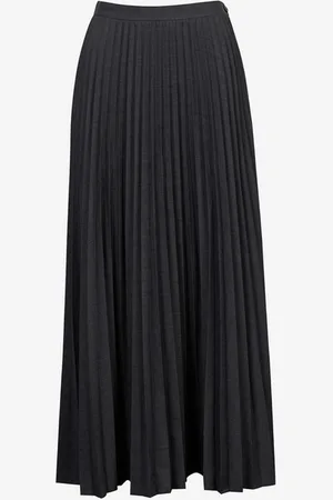 Calvin Klein Wool Flannel Knife P Skirt
