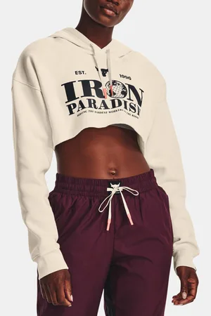 Under Armour UA Project Rock Crop Flce Hdy Sweatshirt