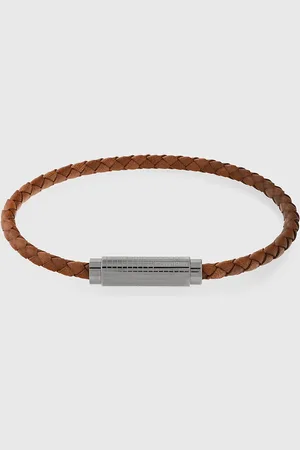 Calvin Klein Braided Leather Bracelet