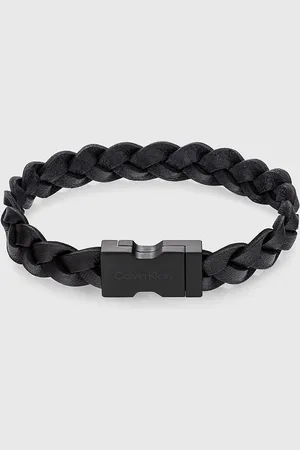 Calvin Klein Braided Leather Bracelet
