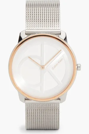 Calvin Klein Monogram Logo Mesh Bracelet Watch
