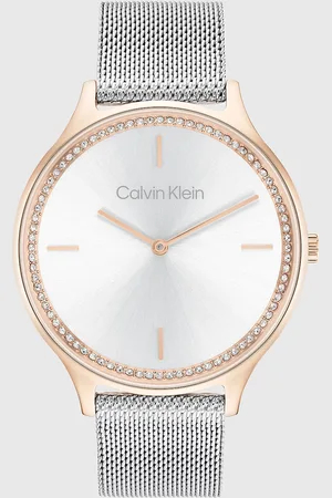 Calvin Klein Crystal Bezel Bracelet Watch