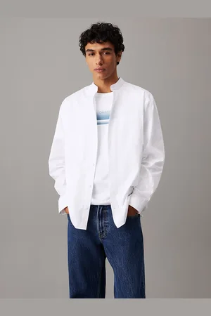 Calvin Klein Relaxed Band Collar Shirt