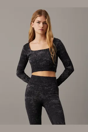 Calvin Klein Cropped Long Sleeve Gym T-shirt