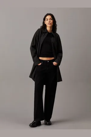 Calvin Klein Soft Crepe Pinstripe Shirt Dress