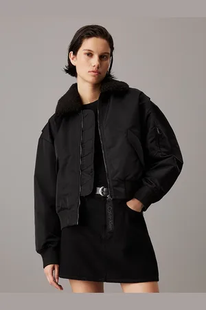 Calvin Klein Sateen Aviator Jacket