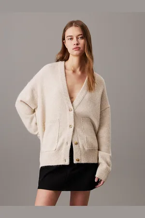Calvin Klein Relaxed Wool Blend Cardigan