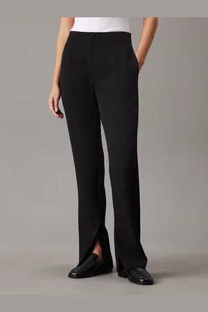 Calvin Klein Slim Crepe Split Hem Trousers