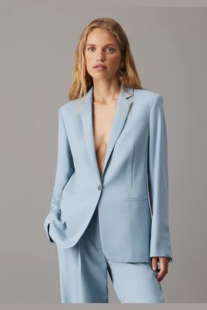 Calvin Klein Wool Blend Stretch Blazer
