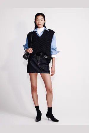 Calvin Klein Poplin Woven Cropped Button-Down Shirt