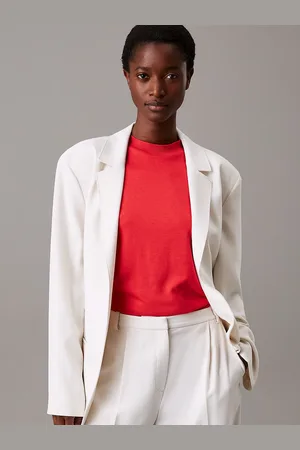 Calvin Klein Travel Twill Belted Blazer