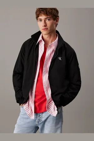 Calvin Klein Structured Nylon Zip Up Jacket