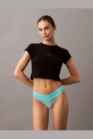 Calvin Klein Low Rise Thong - Icon Logo Lace