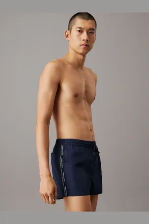 Calvin Klein Short Drawstring Swim Shorts - Logo Tape