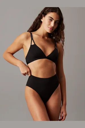Calvin Klein High Waisted Bikini Bottoms - CK Split Elastic