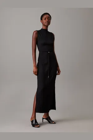 Calvin Klein Crinkle Jacquard Ankle Dress