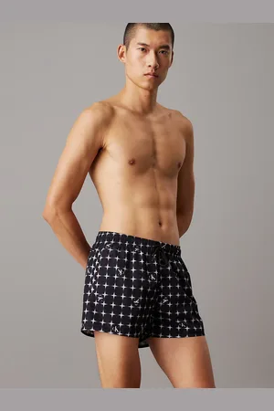 Calvin Klein Short Drawstring Swim Shorts - CK Monogram