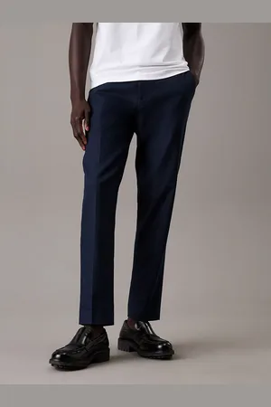 Calvin Klein Tapered Linen Lyocell Trousers