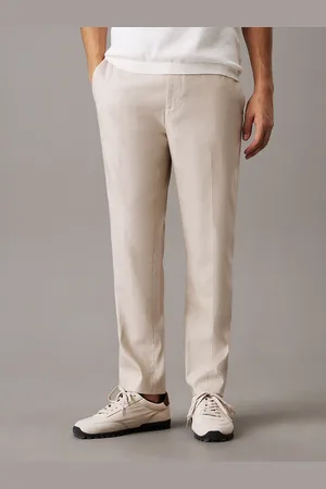 Calvin Klein Tapered Linen Lyocell Trousers