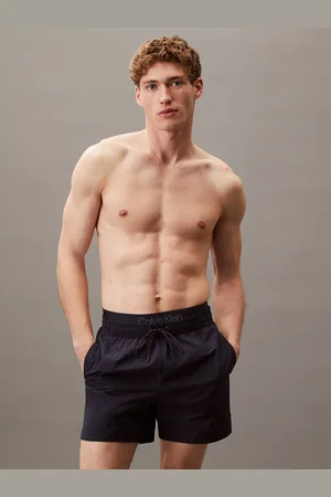 Calvin Klein Double Waistband Swim Shorts - CK Soft Nylon